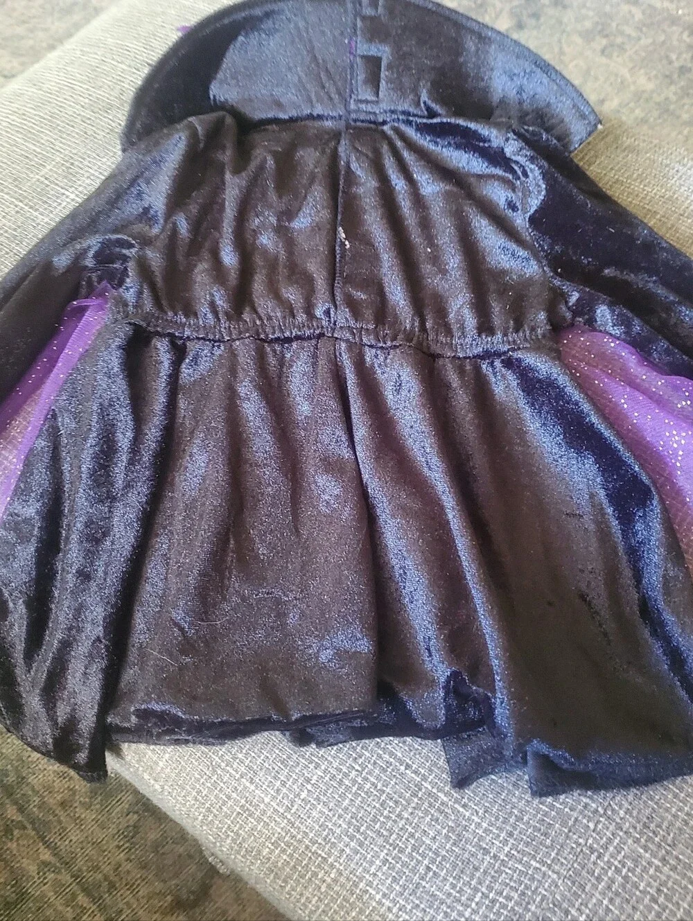 Disney Purple and Black Witch Costume Dress Malicifent Villan